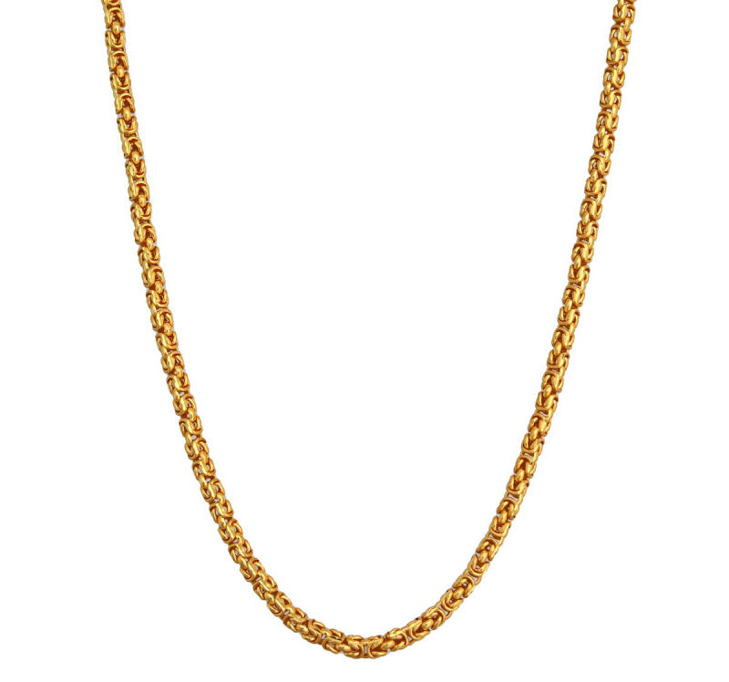 Byzantine 23k gold chain