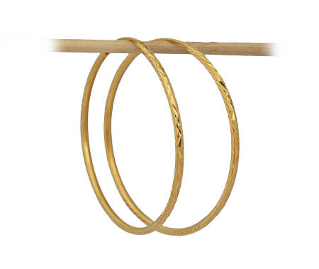 18k gold hoops