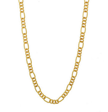 23k Figaro Thai Baht gold chain 20"