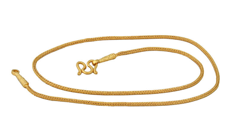 23k gold Hoc Soe braided rope chain