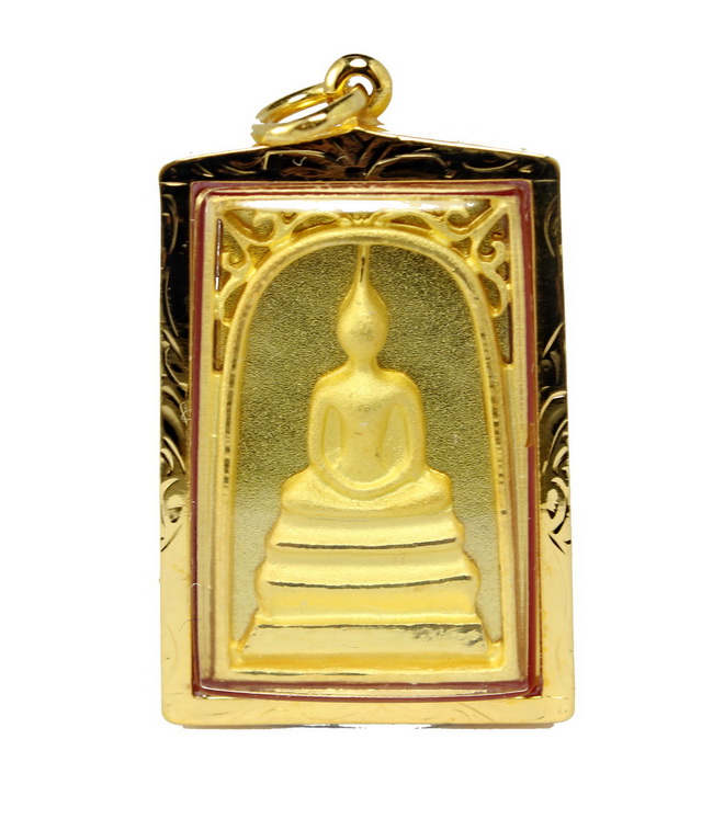 gold buddha amulet