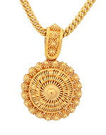 24k gold pendant