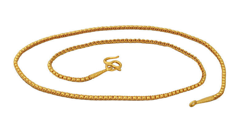 Rolo 23k gold chain