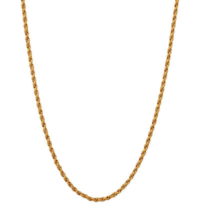 24k gold rope chain