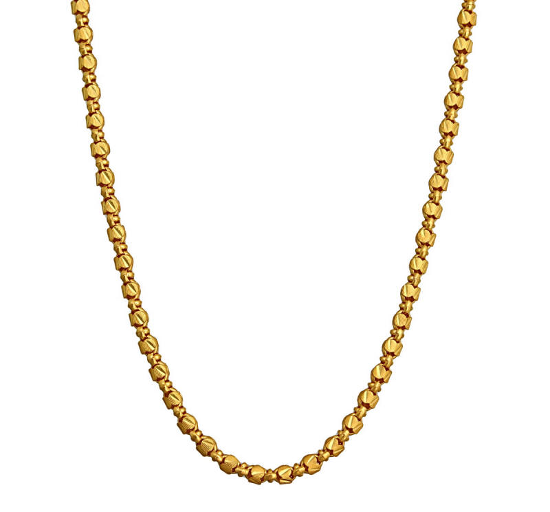 23k gold beaded chain