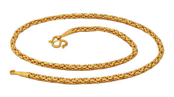 Byzantine 23k gold chain 2