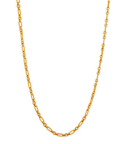 24k gold Fancy link chain