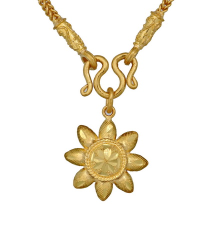 23k gold pendant