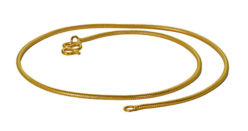 Snake 23k gold chain