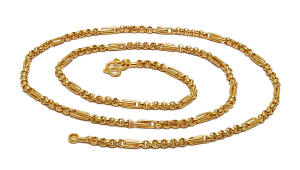 PaperClip 23k gold thai chain